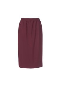 GOLDNER, Damen, Midirock &raquo;Knitterfreier Reiseschlupfrock&laquo;, bordeaux, 44, bordeaux, Praktische Rei&szlig;verschlusstaschen