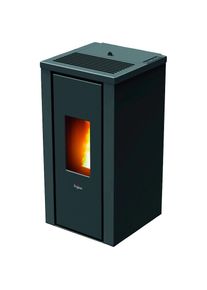 Pegaso, Pelletofen &raquo;VERA&laquo; Stahl, schwarz, Zugelassene Brennstoffe: Pellets