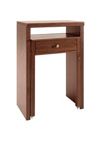 HEINE HOME, Schreibtisch 1 Stk. tlg., braun, B/H/T: 60 cm x 88 cm, braun