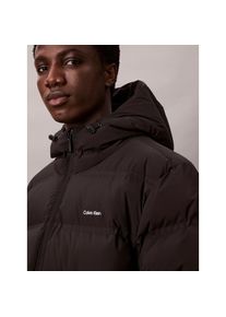 Calvin Klein, Herren, Steppmantel &raquo;LS BONDED CHNNLD LONG HOODED PUF&laquo; Mit Rundhalsausschnitt, regular fit, Black, XXL, Black, Steppmantel von Calvin 