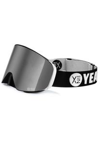 YEAZ, Snowboardbrille &raquo;Magnet-Ski-Snowboardbrille silber verspiegelt/silber APEX&laquo;, silber, Snowboardbrille