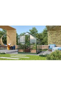 Vitavia, Gew&auml;chshaus &raquo;Venus 5000&laquo; Alu-Profile, 3 mm Sicherheitsglas, smaragdgr&uuml;n, B/H/T: 195 cm x 197 cm x 257 cm, smaragdgr&uuml;n