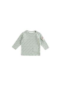 Sterntaler , Damen, Langarmshirt &raquo;Shirt Bl&auml;tter&laquo;, steingr&uuml;n, 74, steingr&uuml;n, aus Baumwolljersey