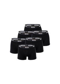BOSS, Damen, Boxershorts &raquo;Boxershort Trunk 3P Power 6er Pack&laquo;, Schwarz, XXL, Schwarz, BOSS - Boxershorts im 6er Pack