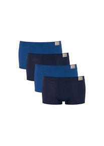 Sloggi, Damen, Boxershorts &raquo;Boxershort GO Natural Hipster C4P 4er Pack&laquo;, Blau, L, Blau, Sloggi Herren Boxershorts Viererpack