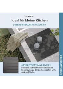 Schock, Granitsp&uuml;le &raquo;Oslo&laquo;, schwarz, Domogranit, mittig, schwarz