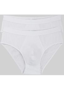 Sloggi, Herren, Midislip &raquo;Men 24/7&laquo; 2er Pack, weich, atmungsaktiv, ohne Eingriff, Softbund, Baumwollmix, WHITE, 5, WHITE, 2 Pack mit langlebigen, 