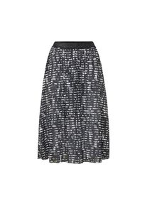 GOLDNER, Damen, A-Linien-Rock &raquo;Weiter Druckrock mit Rundumgummibund&laquo;, schwarz / wei&szlig; / gemustert, 44, schwarz / wei&szlig; / gemustert, Bedruckter Oberstoff