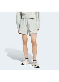 adidas Sportswear, Damen, Shorts &raquo;W CE G SHORT&laquo; ohne Verschluss, aus French-Terry-Material, mit Silikon-Logo, Wonder Silver, N-Gr, M - N-Gr, Wonder 