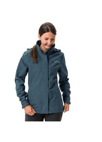 Vaude, Damen, Outdoorjacke &raquo;WOMEN'S ROSEMOOR JACKET II&laquo; 1 Stk. tlg. mit Kapuze mit Rei&szlig;verschlusstaschen, mit Kordelzug an der Kapuze, dark sea, 40, 