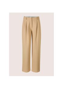 Madeleine Mode MADELEINE, Damen, Bundfaltenhose &raquo;Palazzohose Palazzohose mit weitem Bein&laquo;, beige, 19 - N + K Gr, Flie&szlig;ende Silhouette, L&auml;nge ca. 100 cm, Kurzgr&ouml;&szlig;e