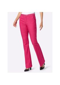 Heine, Damen, Bootcut-Jeans 1 tlg., pink, 44 - Normalgr&ouml;&szlig;en, mit Strassapplikation