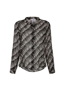 Alba Moda, Damen, Hemdbluse &raquo;Bluse Bluse in transparenter Qualit&auml;t&laquo;, beige, 40, beige, Rundhalsausschnitt