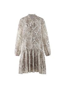 Alba Moda, Damen, Druckkleid &raquo;Druckkleid Druckkleid mit V-Ausschnitt und Schluppe&laquo;, offwhite, N + K Gr, 38 -N + K Gr, offwhite, V-Ausschnitt