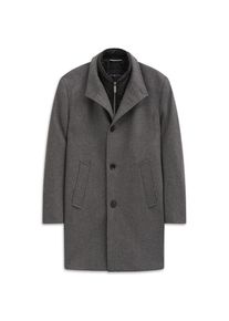 Bugatti, Herren, Kurzmantel &raquo;Westen-Einsatz&laquo; Modern Fit mit Flexcity Stretch Eins&auml;tzen, 280-dunkelgrau, 50, 280-dunkelgrau, Flexcity Stretch f&uuml;r 