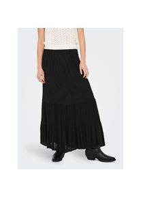 Only, Damen, Maxirock &raquo;ONLCHIARA BRODERIE LONG SKIRT PTM&laquo;, Black, XS (34), Black, Maxirock von Only