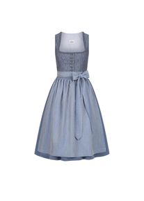 N&uuml;bler N&uuml;bler, Damen, Dirndl &raquo;Dirndl midi Elsa&laquo;, Blau, EURO, 44 -EURO, Blau, Dirndl, eckiger Ausschnitt, Samtsch&uuml;rze, Trachtenmode