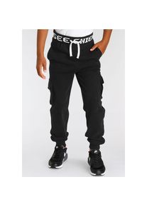 Chiemsee Sweathose &raquo;Jogginghose mit gro&szlig;em Logo im Bund&laquo; schwarz, Gr&ouml;&szlig;e 176/182