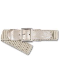 Bernd G&ouml;tz BERND G&Ouml;TZ Stretchg&uuml;rtel mit Metallic-Look beige, Gr&ouml;&szlig;e 90