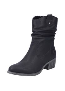 Rieker Westernstiefelette , Cowboyboots, slouchy Schaft, Blockabsatz, mit Innen-Rei&szlig;verschluss schwarz, Gr&ouml;&szlig;e 42