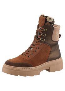 Waldl&auml;ufer Waldl&auml;ufer Schn&uuml;rboots &raquo;H-SAIGA&laquo; Schn&uuml;rstiefelette, Plateauboots in Komfortweite H (= sehr weit)