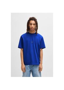 HUGO Blue T-Shirt &raquo;Nieros&laquo; mit Logo-Patch blau, Gr&ouml;&szlig;e XL