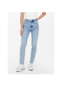 Only High-waist-Jeans &raquo;ONLEMILY &ndash; Ankle-Jeans mit High Waist und geradem Schnitt&laquo; helle Waschung f&uuml;r einen ausgewaschenen und helleren Denim-Look blau