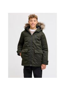 Jack & Jones Jack & Jones Junior Parka &raquo;JJCHARLIE DETACHABLE FAUX FUR PARK JNR&laquo; mit Kapuze gr&uuml;n, Gr&ouml;&szlig;e 128