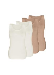 Sassa Mode Sassa Achseltop &raquo;4er Sparpack Top LOVELY SKIN&laquo; beige, Gr&ouml;&szlig;e 38