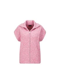 GOLDNER, Damen, Kurzweste &raquo;Melierte Weste mit Rei&szlig;verschluss&laquo;, ros&eacute;, 44, ros&eacute;, Pflegeleicht, hochwertige Garnmischung