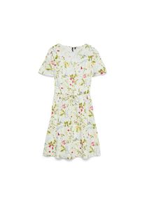 V&eacute;ro Moda Vero Moda, Damen, Minikleid &raquo;VMEASY JOY SS SHORT DRESS WVN GA&laquo; Viskose, regular fit, Snow White AOP:Phoebe, N-Gr, XS - N-Gr, Snow White AOP:Phoebe, 