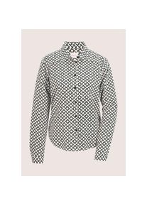 Madeleine Mode MADELEINE, Damen, Hemdbluse &raquo;Bluse Bluse&laquo;, schwarz / wollwei&szlig;, 38, schwarz / wollwei&szlig;, Soft auf der Haut dank zart flie&szlig;ender Viskose