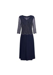 GOLDNER, Damen, Etuikleid &raquo;Mit Perlen besetztes Kleid&laquo;, mitternachtsblau, N-Gr, 42 - N-Gr, mitternachtsblau, In raffinierter, figurschmeichelnder 