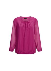 GOLDNER, Damen, Klassische Bluse &raquo;Elegante Bluse aus Chiffon&laquo;, beere, 46, beere, Doublierte Ware aus Chiffon, mit Jersey unterlegt