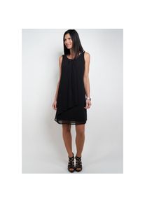 Seidel Moden, Damen, Sommerkleid in doppellagiger Optik, MADE IN GERMANY, schwarz, N-Gr, 50 - N-Gr, schwarz, Kleid von Seidel Moden