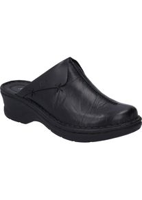 Josef Seibel, Damen, Clog &raquo;Catalonia 48, schwarz&laquo;, schwarz, 45, Sling aus hochwertigem Leder