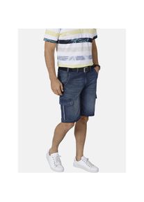 Babista, Herren, 5-Pocket-Hose &raquo;Bermuda QUIRETTA&laquo;, blau, N-Gr, 48 -N-Gr, blau, Jeansbermuda QUIRETTA mit Cargotaschen