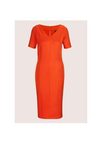 Madeleine Mode MADELEINE, Damen, Midikleid &raquo;Kleid Etuikleid mit kurzen &Auml;rmeln&laquo;, blutorange, 40 - N-Gr, V-Ausschnitt