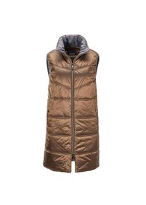 GOLDNER, Damen, Kurzweste &raquo;Longweste&laquo;, braun, 42, braun, Mit hohem Stehkragen