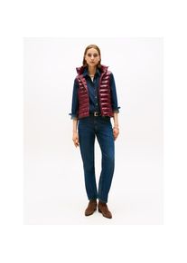 Tommy Hilfiger, Damen, Steppweste &raquo;LW PADDED SLIM VEST&laquo; leicht gl&auml;nzende Oberfl&auml;che, Deep Burgundy, XL (42), Deep Burgundy, Steppweste von Tommy 
