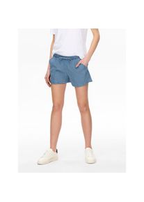 Only, Damen, Shorts &raquo;ONLPEMA &ndash; Shorts mit elastischem Bund f&uuml;r l&auml;ssigen Jeanslook&laquo; Lyocell, relaxed fit, medium blue, N-Gr, S (36) - N-Gr, medium blue