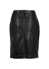 Mauritius, Damen, Lederrock &raquo;GWSwante LNV&laquo; klassische/ schmale Form, Ziern&auml;hte, black, M, black, Klassicher Lederrock von GIPSY by Mauritius, 