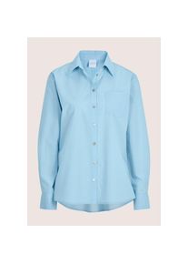 Madeleine Mode MADELEINE, Damen, Hemdbluse &raquo;Bluse Bluse&laquo;, bleu, 48, bleu, Knitterarm und koffertauglich