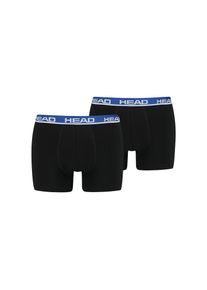 Head, Unisex, Boxershorts &raquo;Head BASIC BOXER 2P&laquo; 2er Pack, mit elastischem Logobund, blue-black, XL, blue-black, Herren-Pants von Head