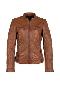 Mauritius, Damen, Lederjacke &raquo;MWJanka&laquo;, cognac, 4XL, cognac, Zeitlose Lederjacke von GIPSY by Mauritius, Trachtenmode