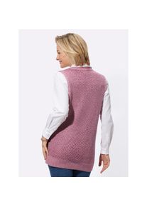 Classic Basics, Damen, Strickweste, altrosa-meliert, 50, altrosa-meliert, effektvoller Garnmix