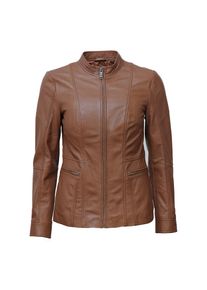 JCC, Damen, Bikerjacke &raquo;Lederjacke 31023628&laquo;, cognac, 42, cognac, Bikerjacke, Trachtenmode