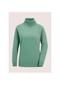 Madeleine Mode MADELEINE, Damen, Rollkragenpullover &raquo;Kaschmirpullover Rollkragenpullover mit Rippstrick-Details&laquo;, hellsalbeigr&uuml;n, 40, hellsalbeigr&uuml;n, H&ouml;chster 