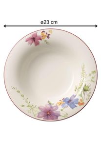 Villeroy & Boch Villeroy & Boch Suppenteller Mariefleur Basic, Teller, Weiss