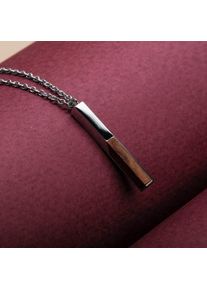 Holzkern Necklaces Women srebrny i Orzech